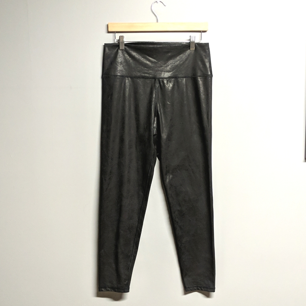 Aerie XL black satin texture legging